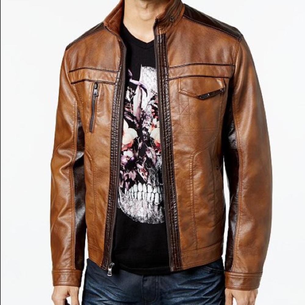 Macy’s leather jacket NWT